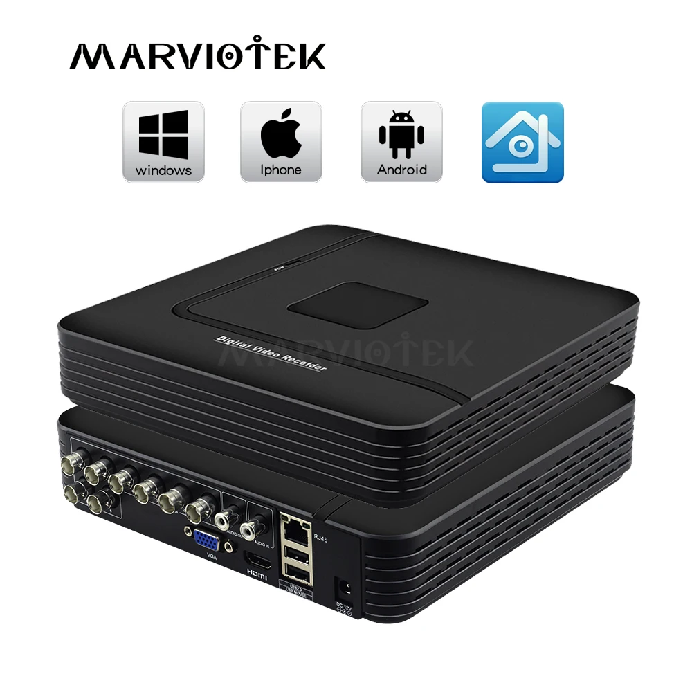 

5 IN 1 CCTV DVR AHD Mini Hybrid DVR Recorder NVR 5M 4CH 960P 12CH 1080P 16CH Surveillance Video Recorder Motion Detect