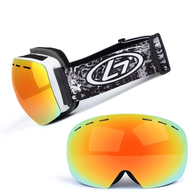 Double-layer anti fog goggles ski skydiving sports eyewear cycling snow mountaineering windproof goggles glasses