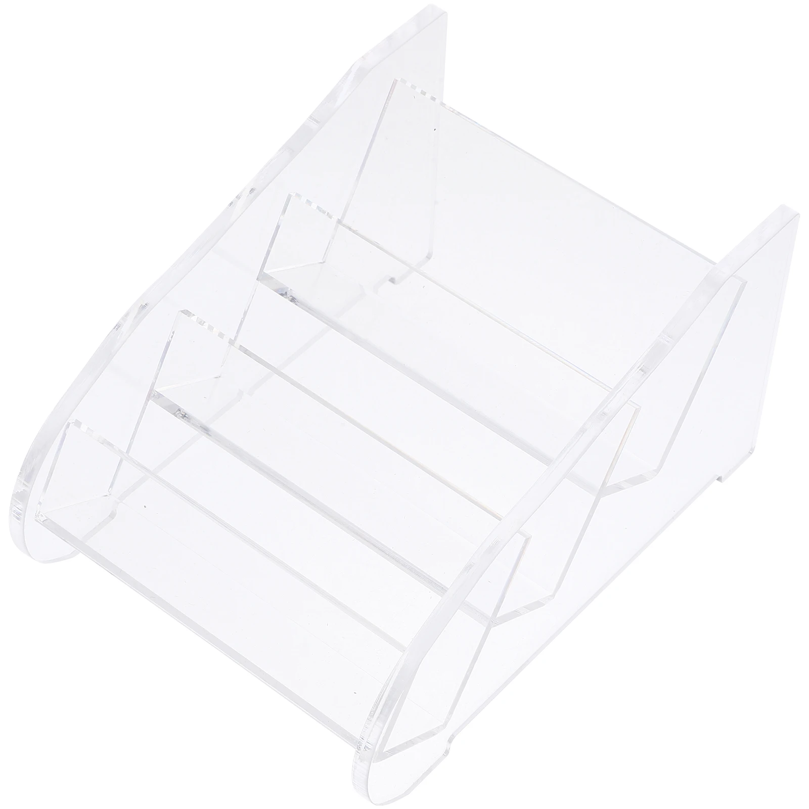 

Acrylic Business Holder Clear Desk Organizer Vertical Stand Business Card Holder For Desk Storage Display Case Multi Layer Card