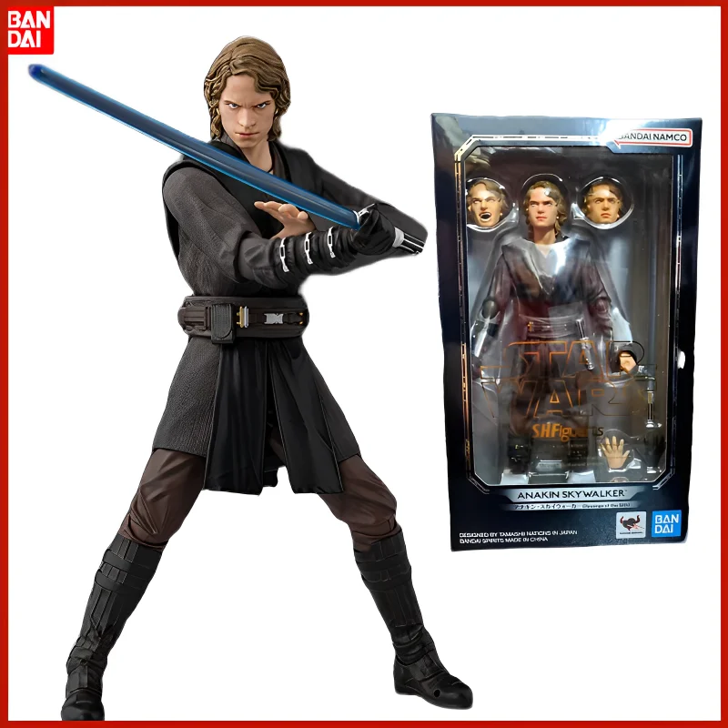 

Genuine Shf Star Wars Anakin Skywalker Action Figure Reprint Collectible Pvc Model Garage Kit Desktop Decoration Gift For Adult