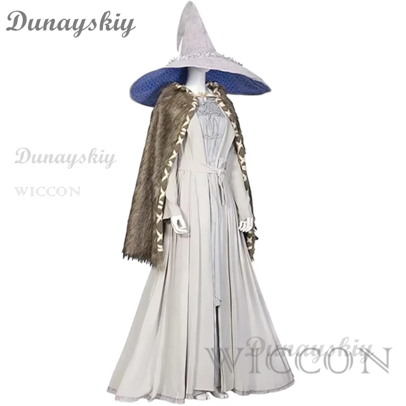 Gioco Ranni Costume Cosplay Set completo parrucca cappello Set completo Halloween carnevale Cosplay abbigliamento Ranni