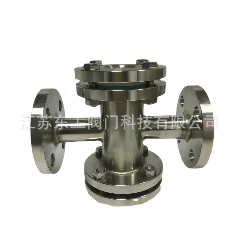 Stainless Steel Flange Straight Through Sight Glass, Cross Type Four-way Sight Glass, Pipe Sight Glass Alpicool  Вейп