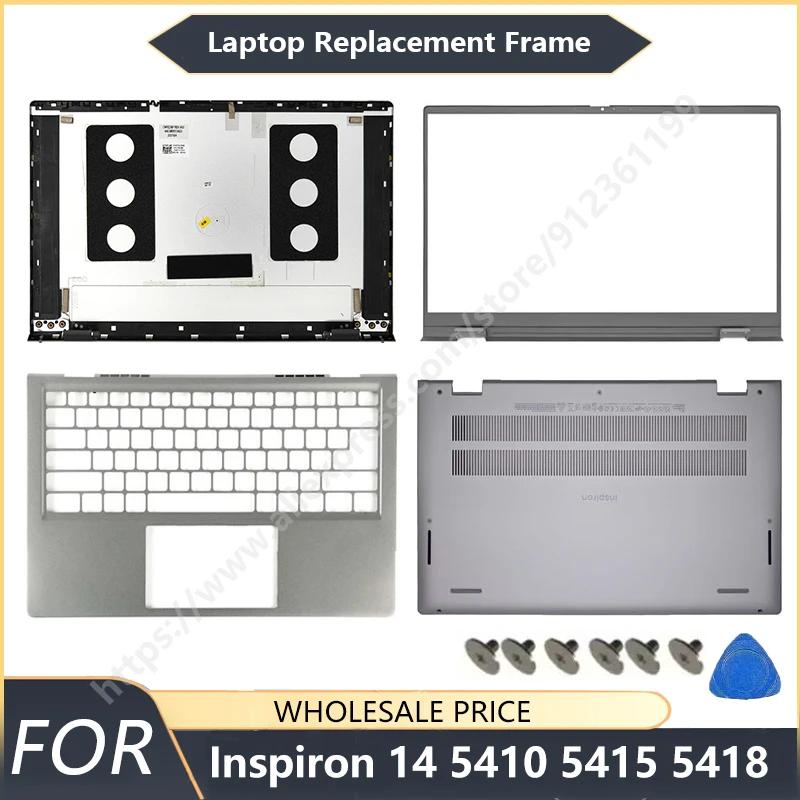 

NEW For Dell Inspiron 14 5410 5415 5418 Laptop LCD Back Cover Front Bezel Palmrest Bottom Case Keyboard Hinges 0CYT45