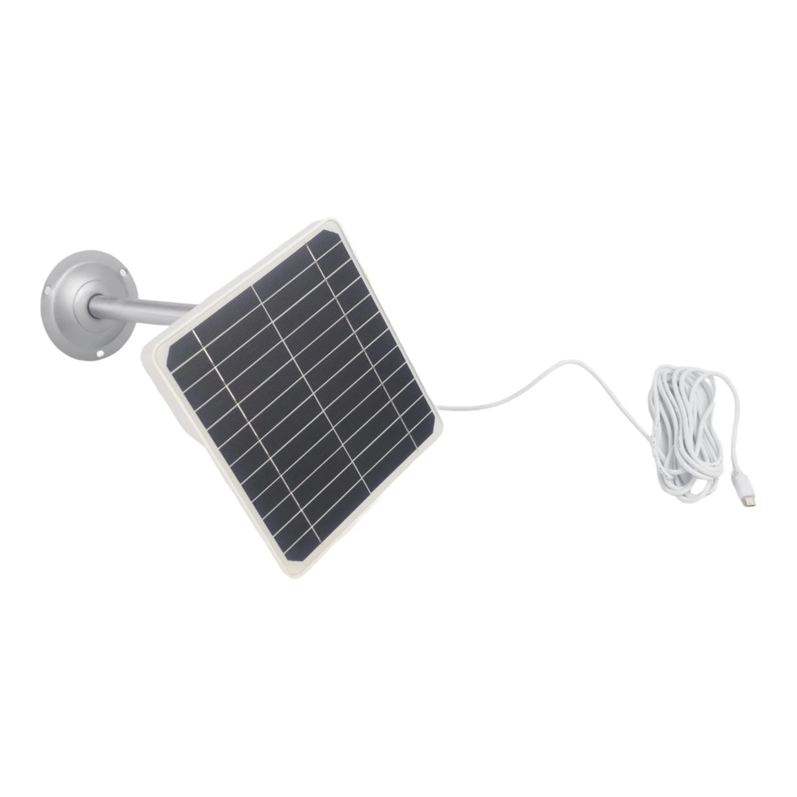 5V 20W Solar for charger with Adjustable Bracket 3 Meter Cable for Outdoor Security Camera Use IP66 Waterproof and for rugged
