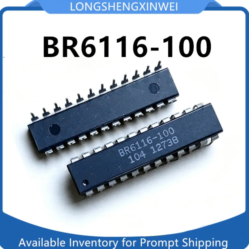 1PCS BR6116-100 New DIP-24 Original Memory Chip in Stock