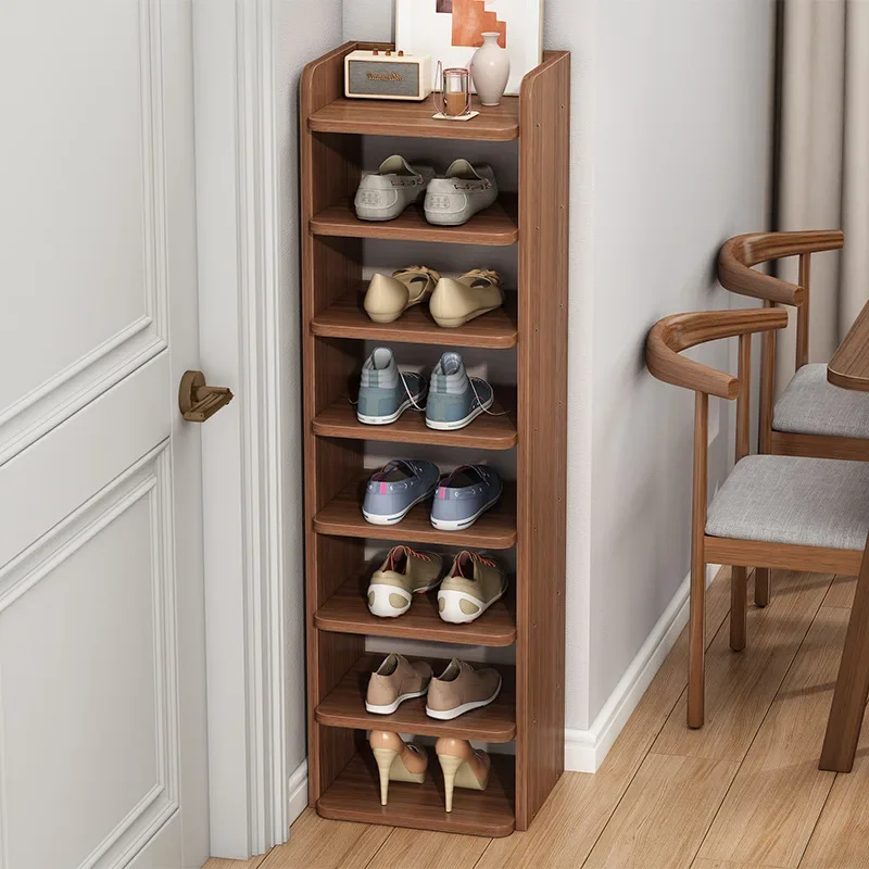 

Shoe Rack Simple Door Multi-layer Storage Artifact Space-saving Dormitory Rental House Small Dust-proof Narrow Shoe Cabinet