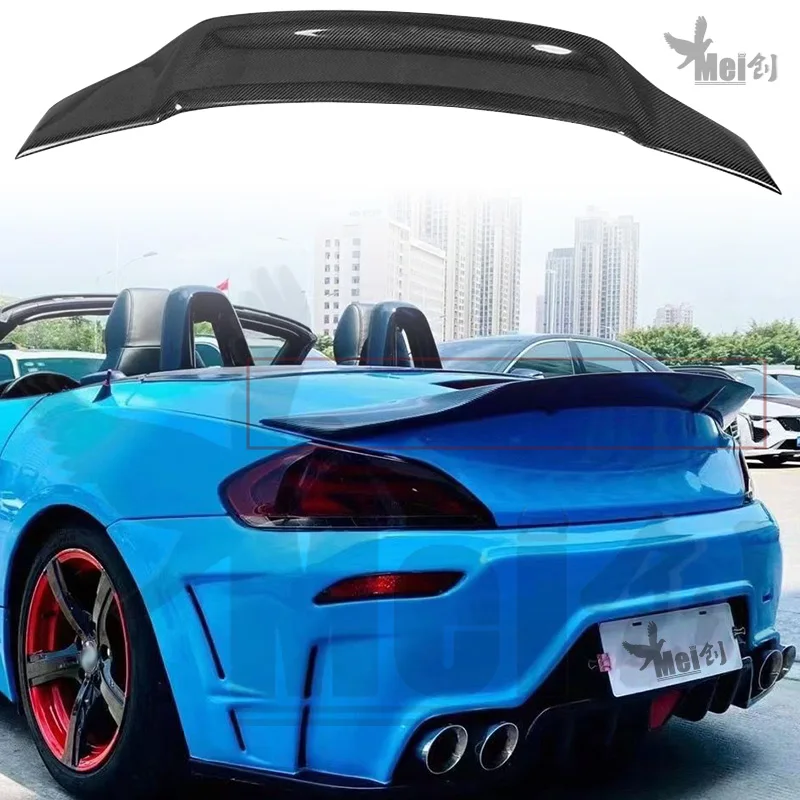 

Suitable For BMW Z4 E89 2009-2015 Carbon Fiber Material R Style Rear Spoiler Car Trunk Lid Glossy Black Decorative Cover Plate