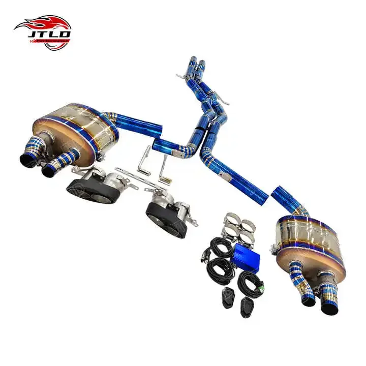 

Titanium Exhaust Valved Exhaust Muffler Exhaust System for Audi RS4 RS5