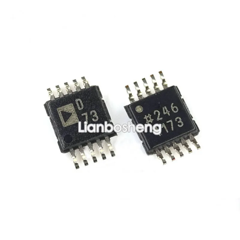 1PCS New and Original AD5664RBRMZ-3 Four 16-bit DACs Digital-to-analog converters Silk screening D73 MSOP10 ADI