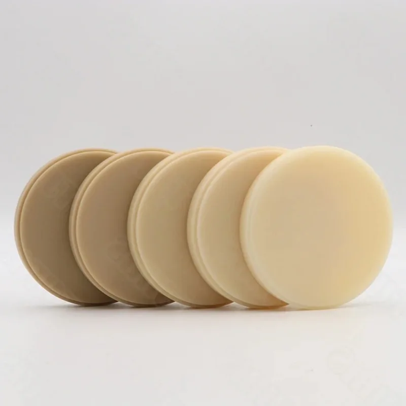 Premium A1 A2 A3 5Pcs/98*10-25mm Lab Material PMMA Disk for CAD/CAM Open Milling System PMMA Blocks VITA 16+BL Monolayer Color