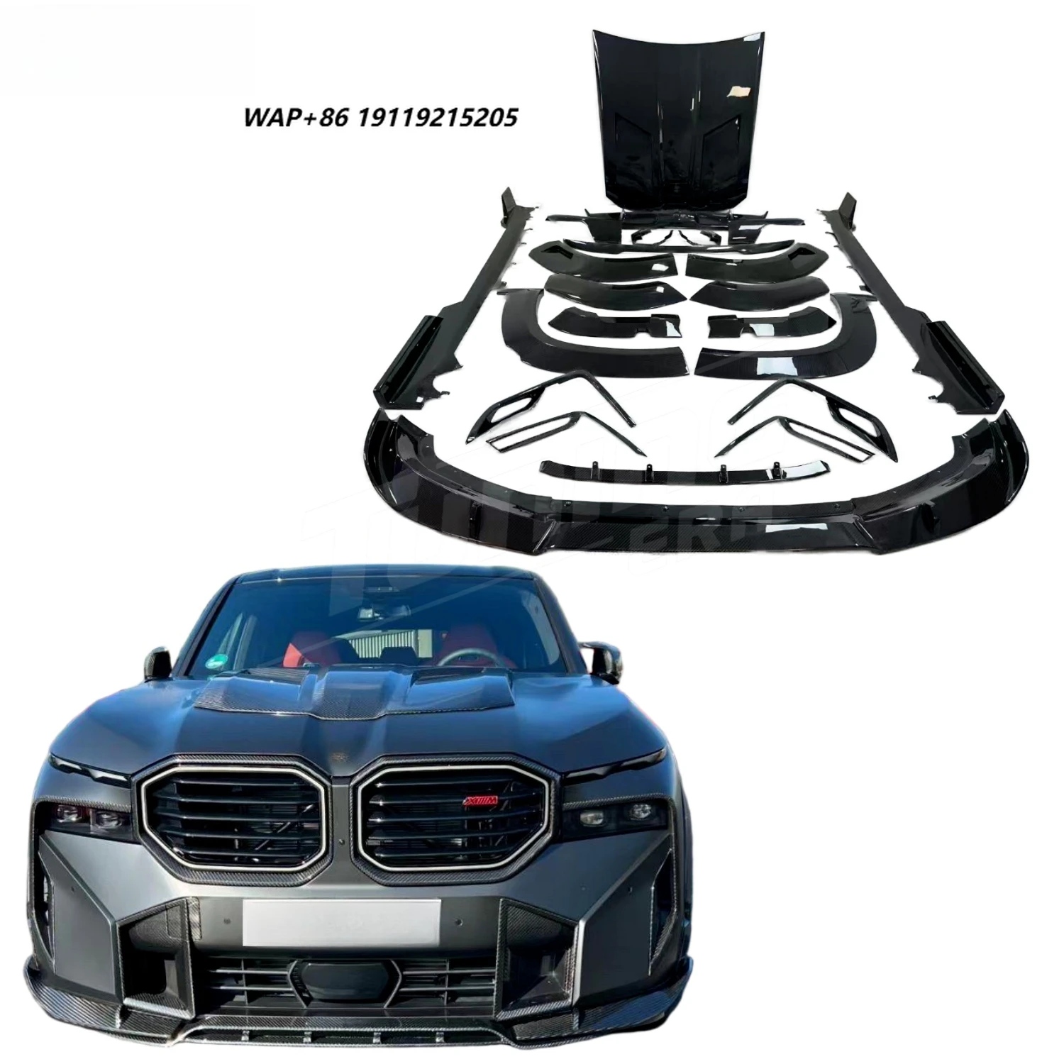 Car Conversion Body Kit RNG-Style Dry Carbon Fiber Body Kit for XM G09 2022+ Upgrade