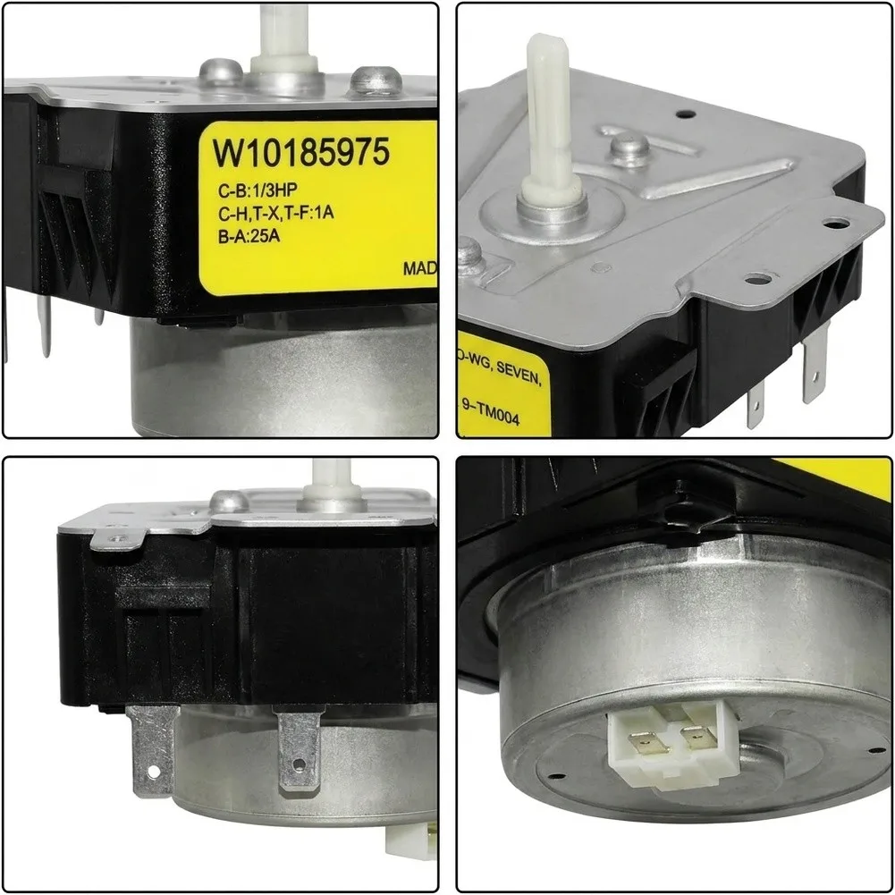 Electric Dryer Control Dryer Timer W10185975 Robust Timing Motor Standard Terminal Pins Electrical Safety Tested