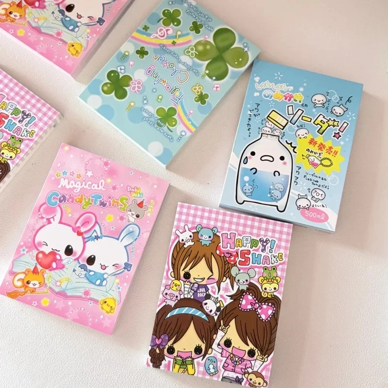 Gift Japanese Retro Cute Showa Style lovely Memo Pads Non Adhesive Journaling Decorative Paper 70 Sheets Each Kawai Stationery