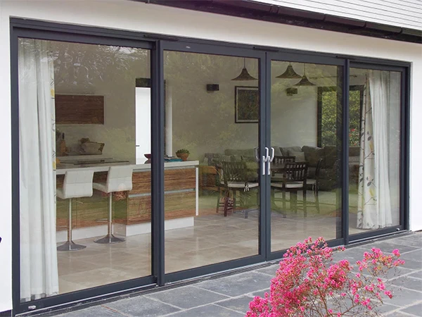 Dn Aluminium Profiel Patio Accordeon Deur Voor Balkon Dubbel Glas Tweevoudige Vouwdeur Custom Kleur Poedercoating