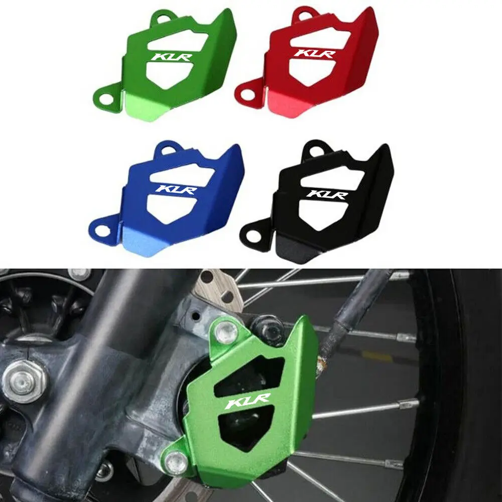 KLR LOGO Motorcycle Front Brake Caliper Guard Cover For Kawasaki KLR650 2008-2024 KLR 650 Aluminum alloy brake caliper protector