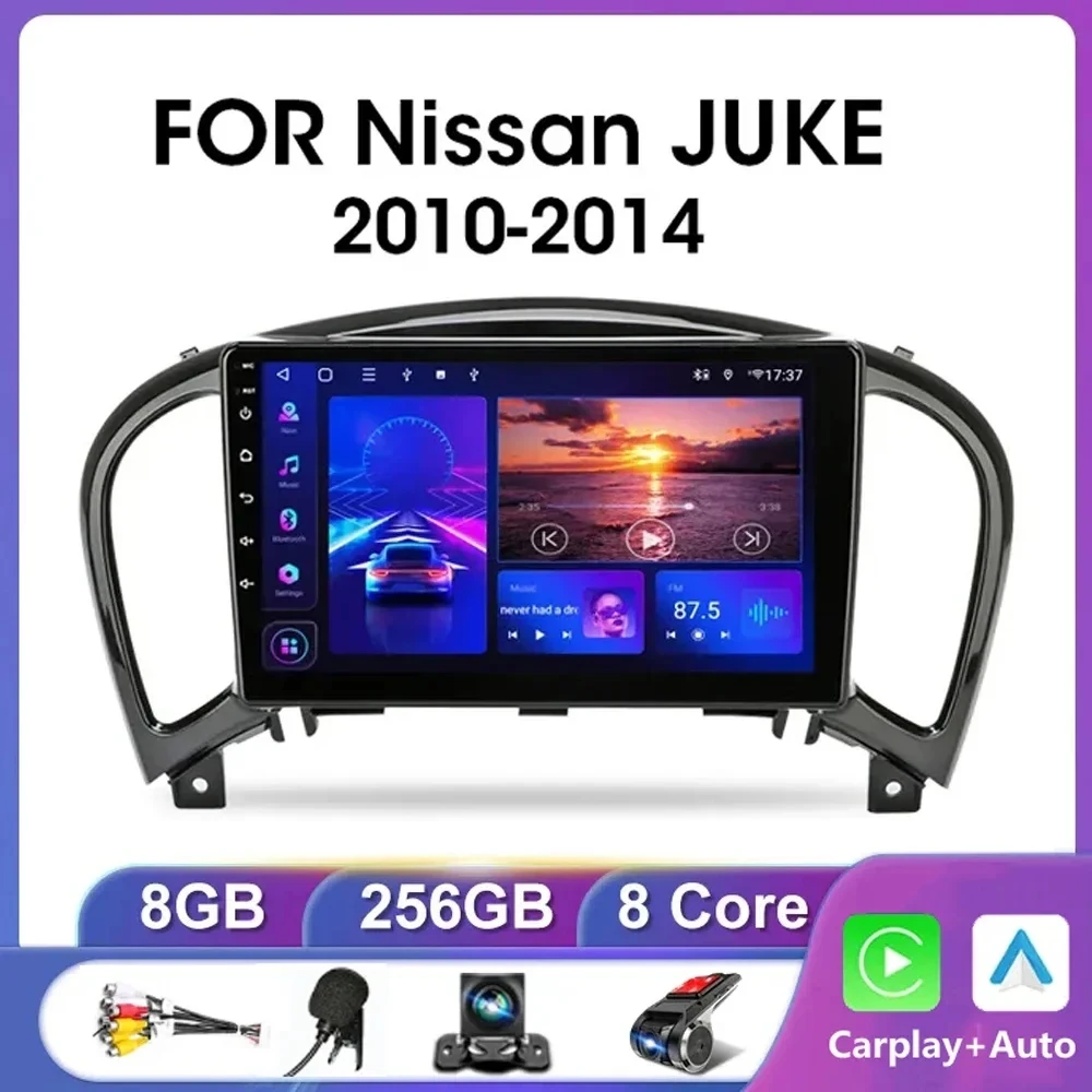 

Android 14 Car Radio For Nissan Juke YF15 2010-2014 2 din Multimedia Video Player GPS Navigation carplay auto Stereo Screen