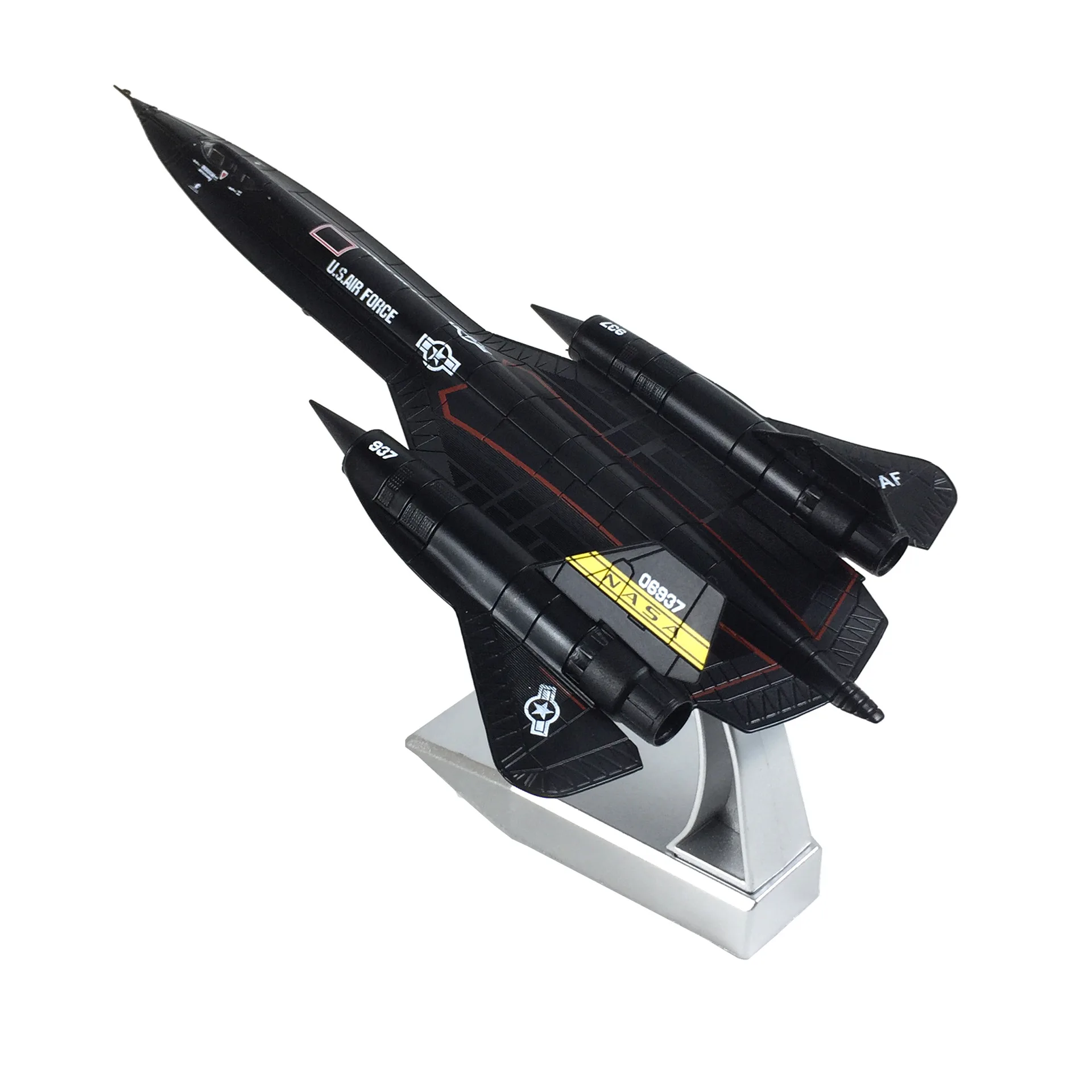 Juguetes fundidos a presión de aleación de Metal, escala 1:144, SR-71 SR71 SR7, colección de modelos de aviones Blackbird autorizados