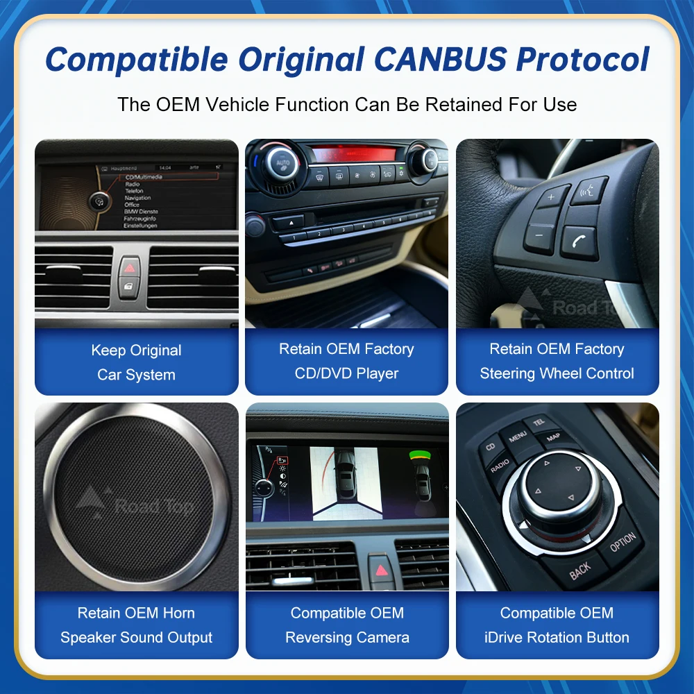 10.25 Inch Touch Linux Display Multimedia Speler Voor BMW Auto X5 X6 E70 E71 2007-2013 CCC CIC GPS Carplay