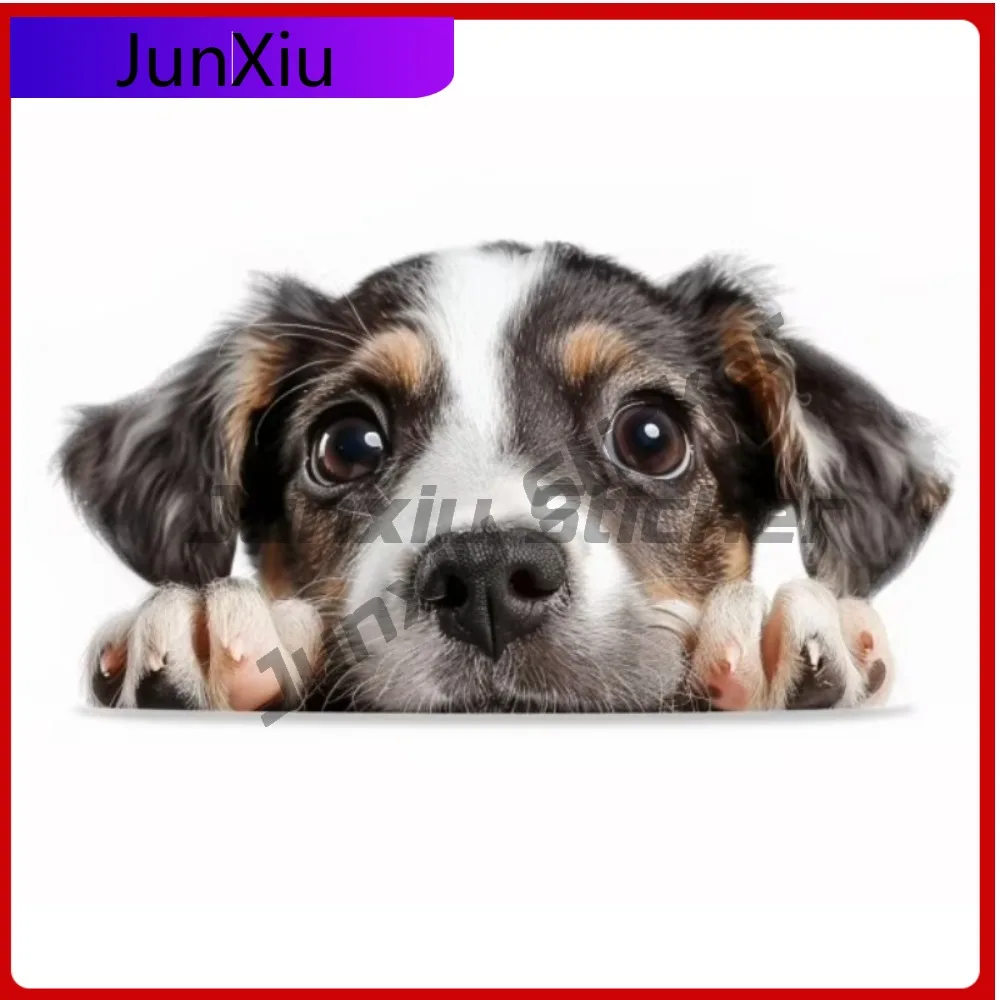 

Peeking Puppy Dog Realistic Retro Car Laptop Window Bumper Waterproof Vinyl Decal Decoration Retro Cool Cool Unique Aesthetic