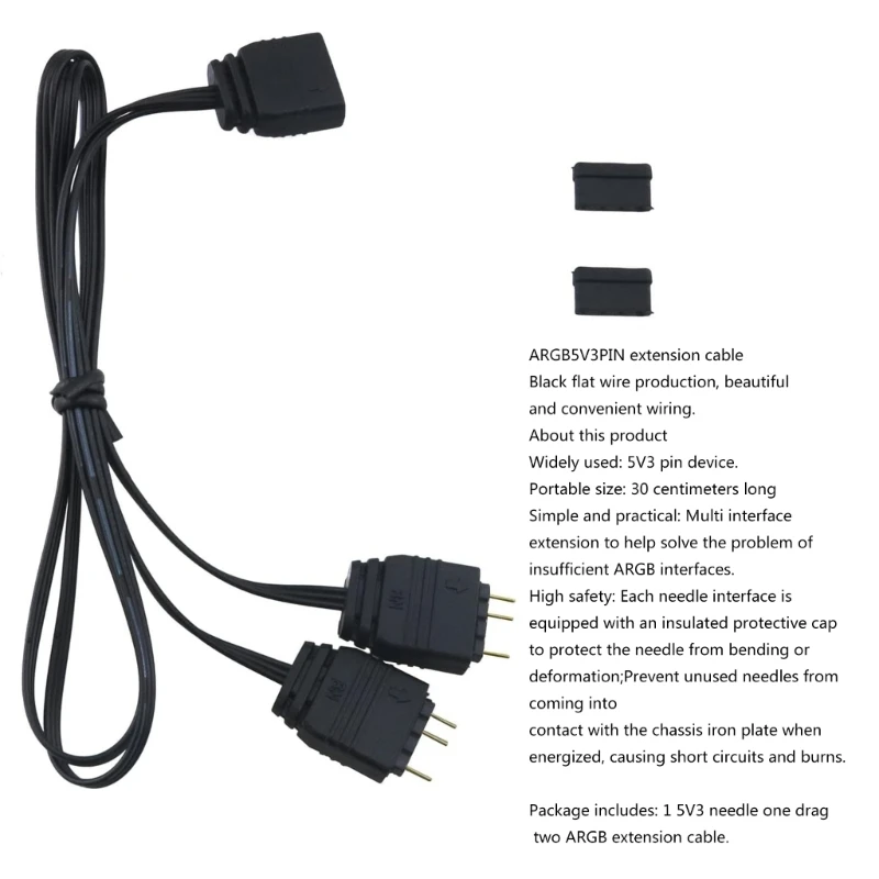 1PC 5V 3Pin VDG to 5V 3Pin ARGB SYNC Adapter Cable for Gigabyte Motherboard SYNC PC Chassis Cooling Fans Accessories