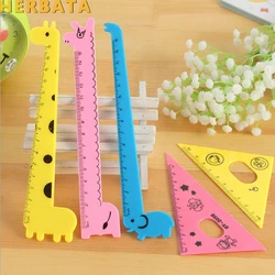 New Arrival Kawaii Ruler Set School Supplies Animal Cute School Tools Stationary Creative Cartoon Students Giraffe Shape CL-1305