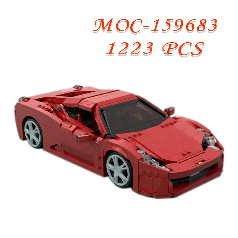 

New MOC-159683 Car Sports Car 1223 PCS Self-locking Building Block Model Building Puzzle Birthday Christmas Toy Gift Ornaments