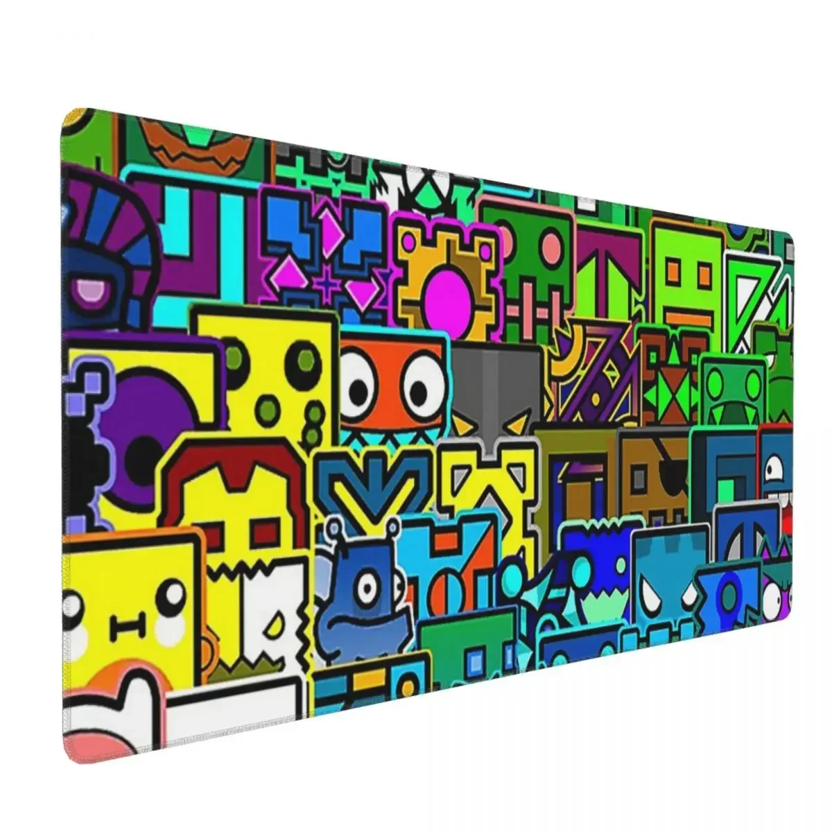 Видеоигра Geometry Dash Большой коврик для мыши Компьютерная клавиатура Коврик для мыши Игровой ПК Ноутбук Настольный коврик Офисные аксессуары Настольные коврики