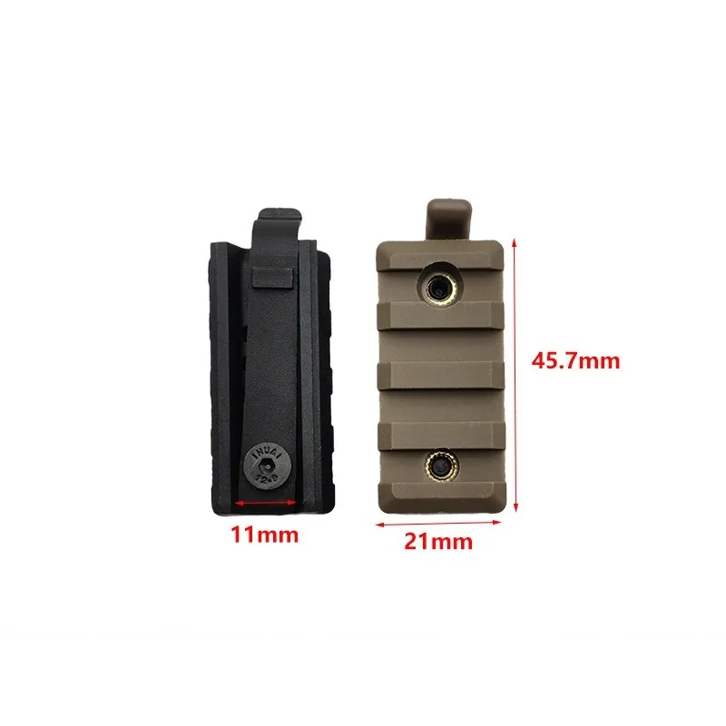 Tactical Helmet Side Slide Rail 20mm Picatinny Rail, Resin Mount for FAST ACH MICH PJ Helmets, Flashlight & Accessory Mount