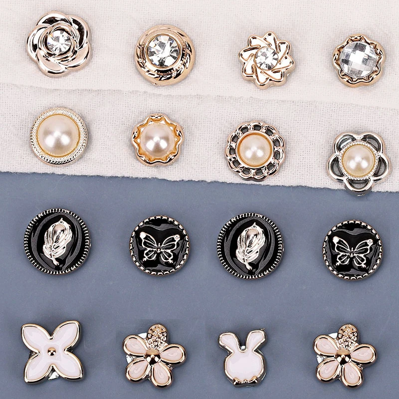 Shirt Magnet Buckle Bow Knot Butterfly Invisible Automatic Magnetic Collar Button Brooch DIY Handwork Clothes Sewing Accessories