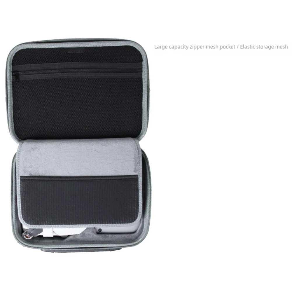 

Storage Bag For DJI Mini 4K For Mini 2 SE Portable EVA Storage Bag 22*28*9CM Gray Carry Case Shoulder Strap Consumer Electronics