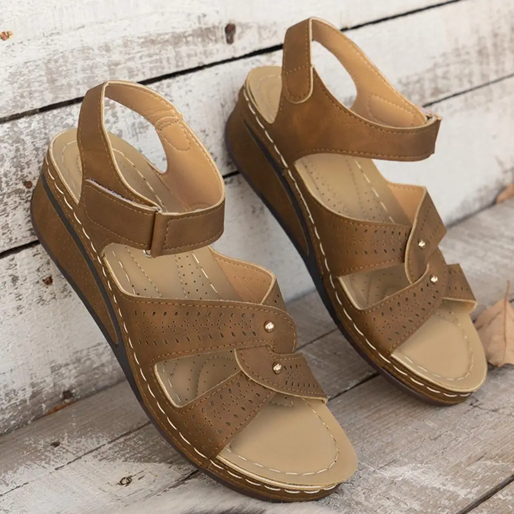Lightweight Women Wedge Sandals Women Sandals Womens Wedge Sandals with Arch Support Non-slip Beach for Plantar Fasciitis