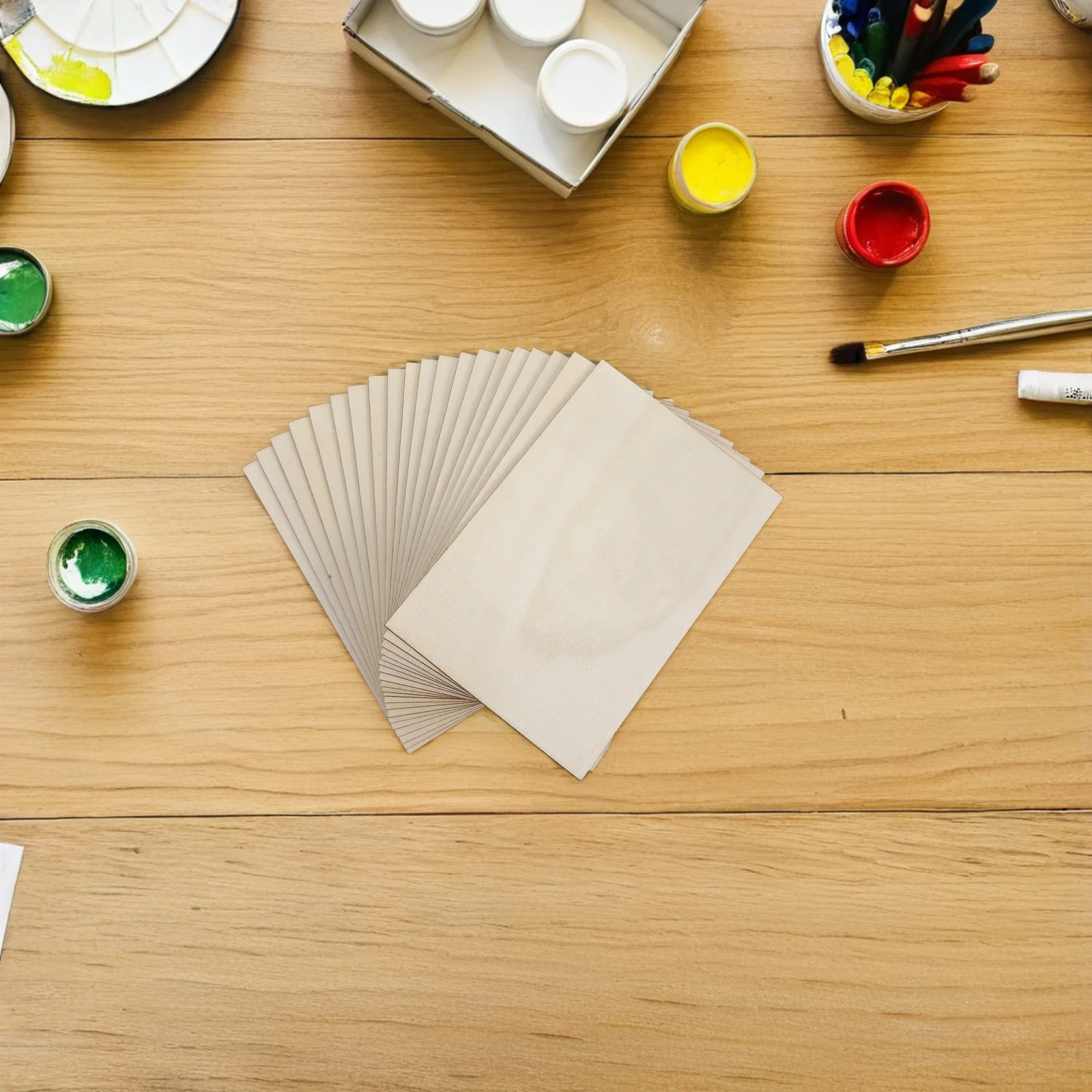 

15Pcs DIY Basswood Craft Sheets Unfinished Wooden Pieces for Painting Engraving Creative Projects Natural Wood Panels for