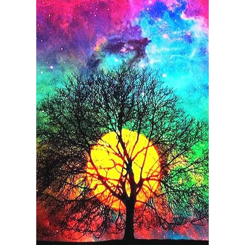 

Пейзаж Красивая природа Дерево Вышивка крестиком Полный комплект Картина Хобби Вязание Рукоделие Домашний декор Оптовая продажа