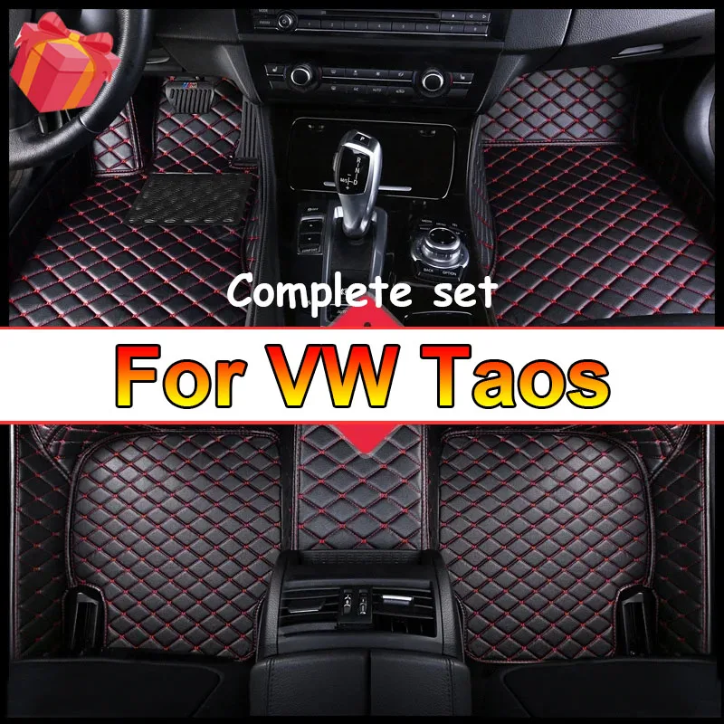 Floor Mats For VW VW Taos Tharu 2020~2023 Waterproof Tapetes Para Automovil Car Mats Alfombra para Auto Car Accessories