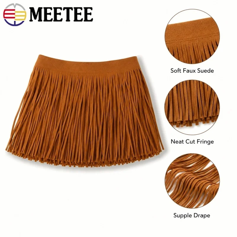 2/4Meters 3mmx15cm Tassel Fringe Trim Cotton Long Thread Lace for Skirt Dress Handbag Curtain Costume Sewing Decoration Crafts