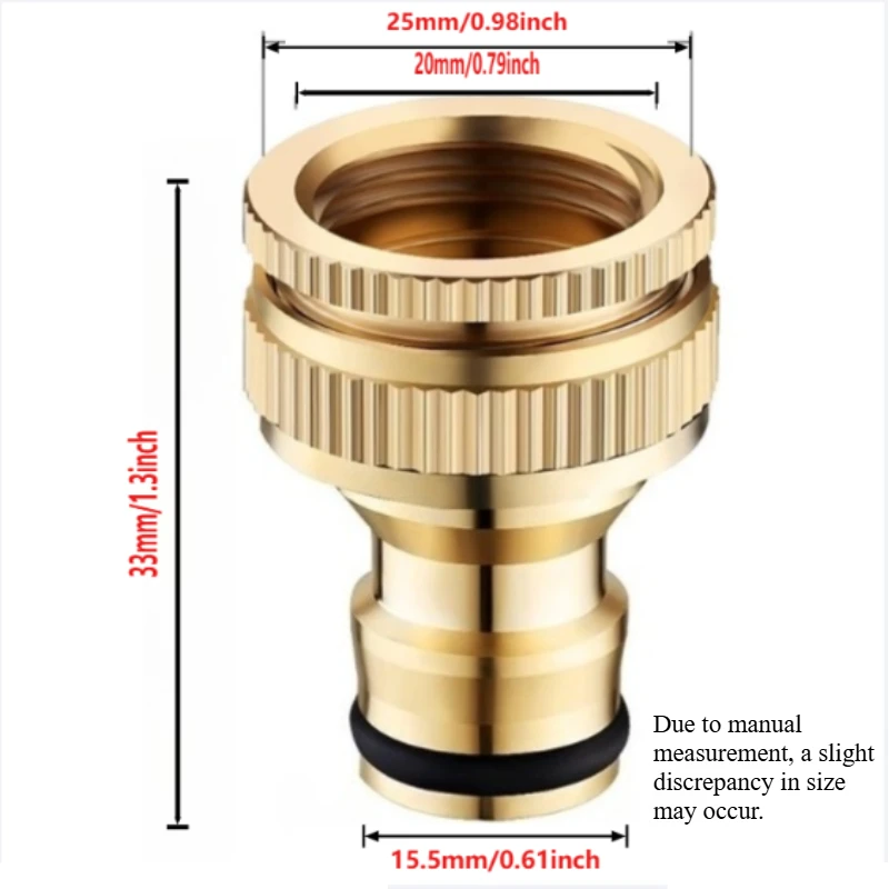 Brass Garden Hose Tap Adapter 3/4