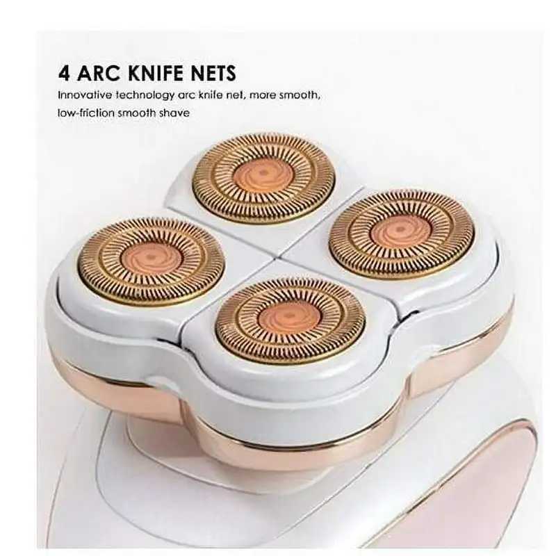 مزيل الشعر الكهربائي للساقين النسائية - ماكينة تشذيب بيكيني غير مؤلمة - قابلة لإعادة الشحن