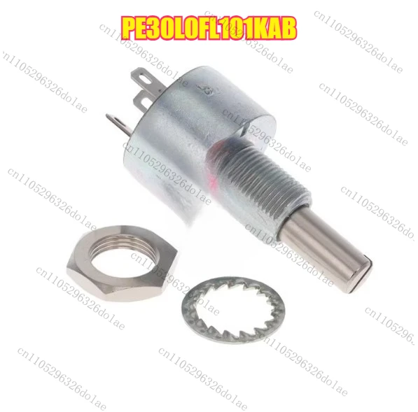 

1 шт. PE30L0FL101KAB Потенциометр 100 Ом 1 оборот, длина вала 25 мм