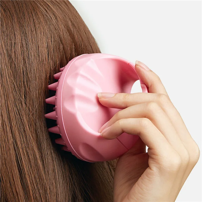 Silicone Hair Washing Comb Shampoo Brush Head Scalp Massage Comb Hair Washing Comb Body Massage Brush Bath Shower Brush Tool