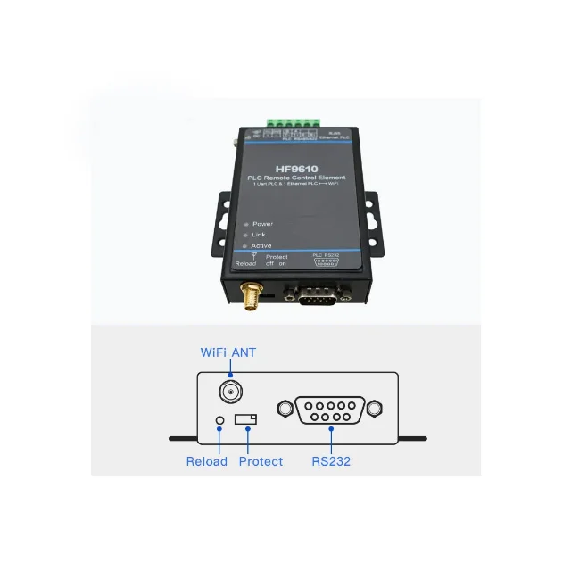 PLC Remote Control Download Monitoring Module Serial wifi HF9610