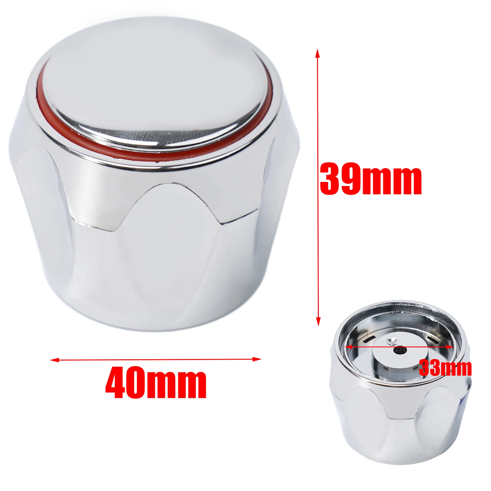 Alta qualità per tubi da giardino ugelli irrigatori maniglia del rubinetto maniglia del rubinetto 2 volantino + 2 viti ABS + ferro argento