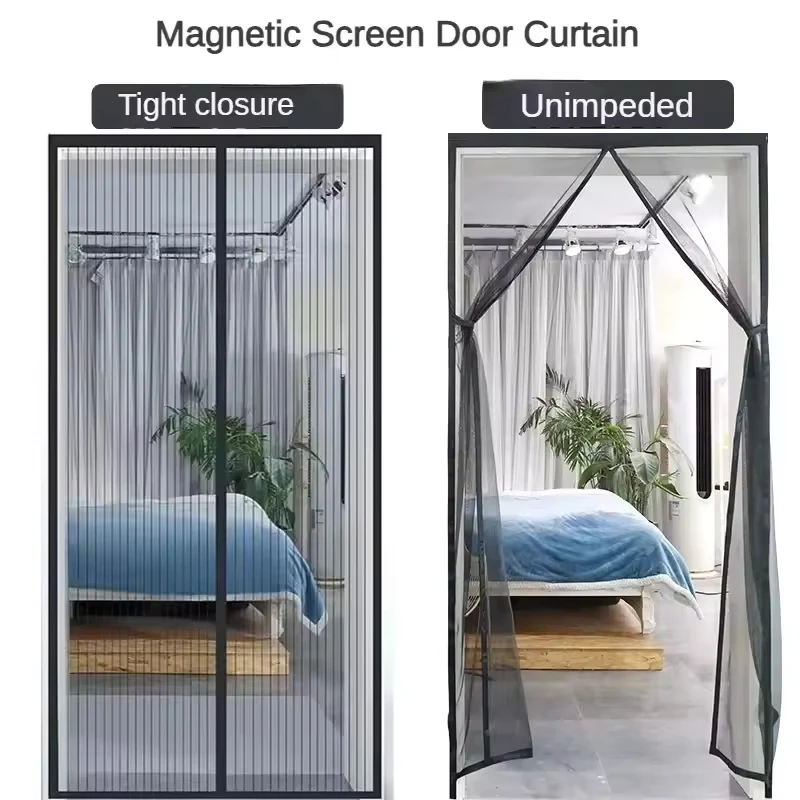 210cm Anti-mosquito Curtain Mosquito Nets for Window Fly Screen Automatic Closing Door Household Ventilation Curtains Net