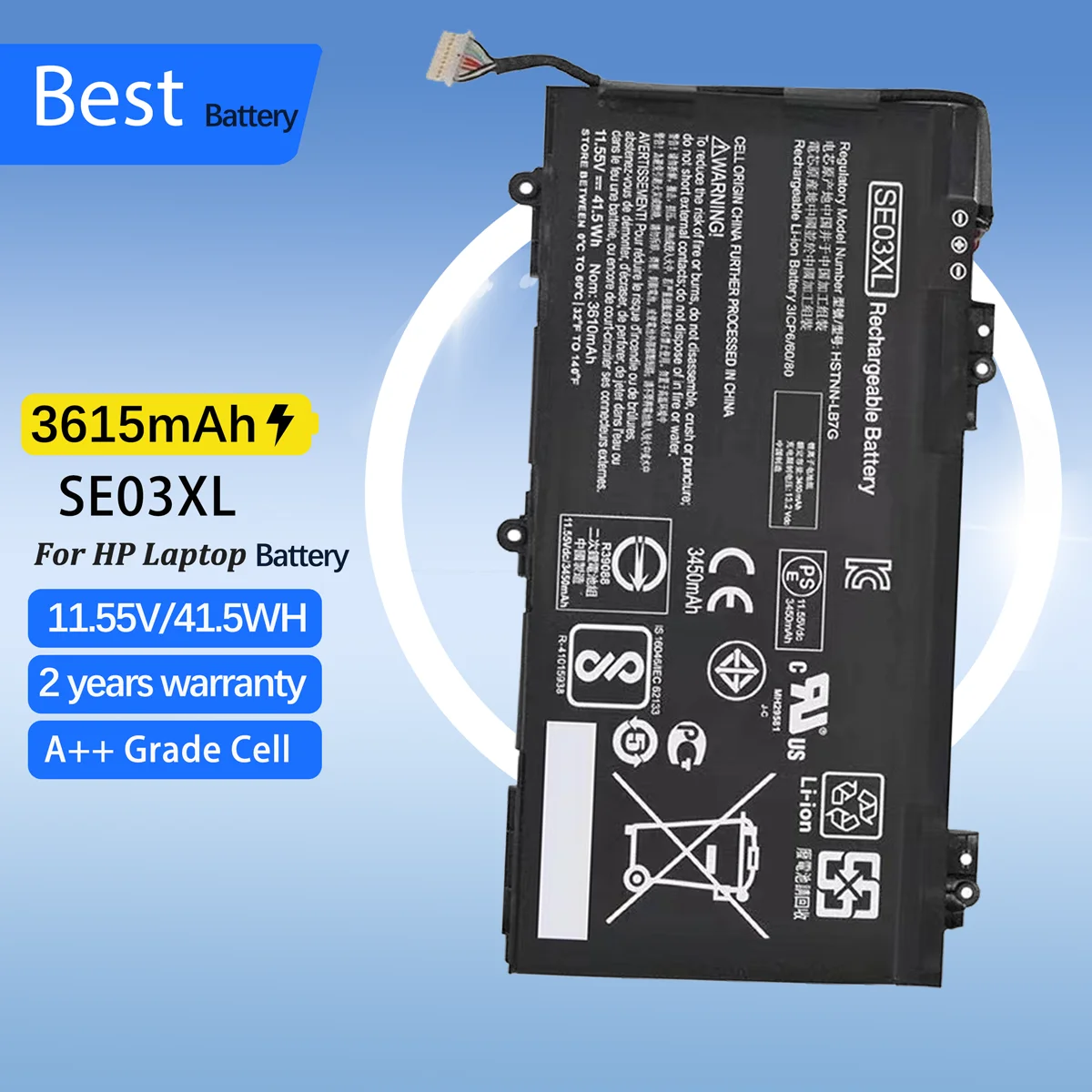 SE03XL Laptop Battery 849908-850 849568-421 Replacement for Hp Pavilion 14 14-AL000 14-AL125TX 14-AL136TX HSTNN-LB7G SE03041XL