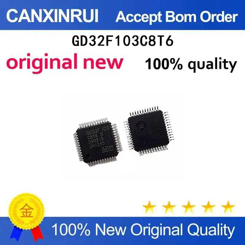 

(5-100 Pieces) Brand new in stock GD32F103C8T6 GD32F103 QFP chip IC