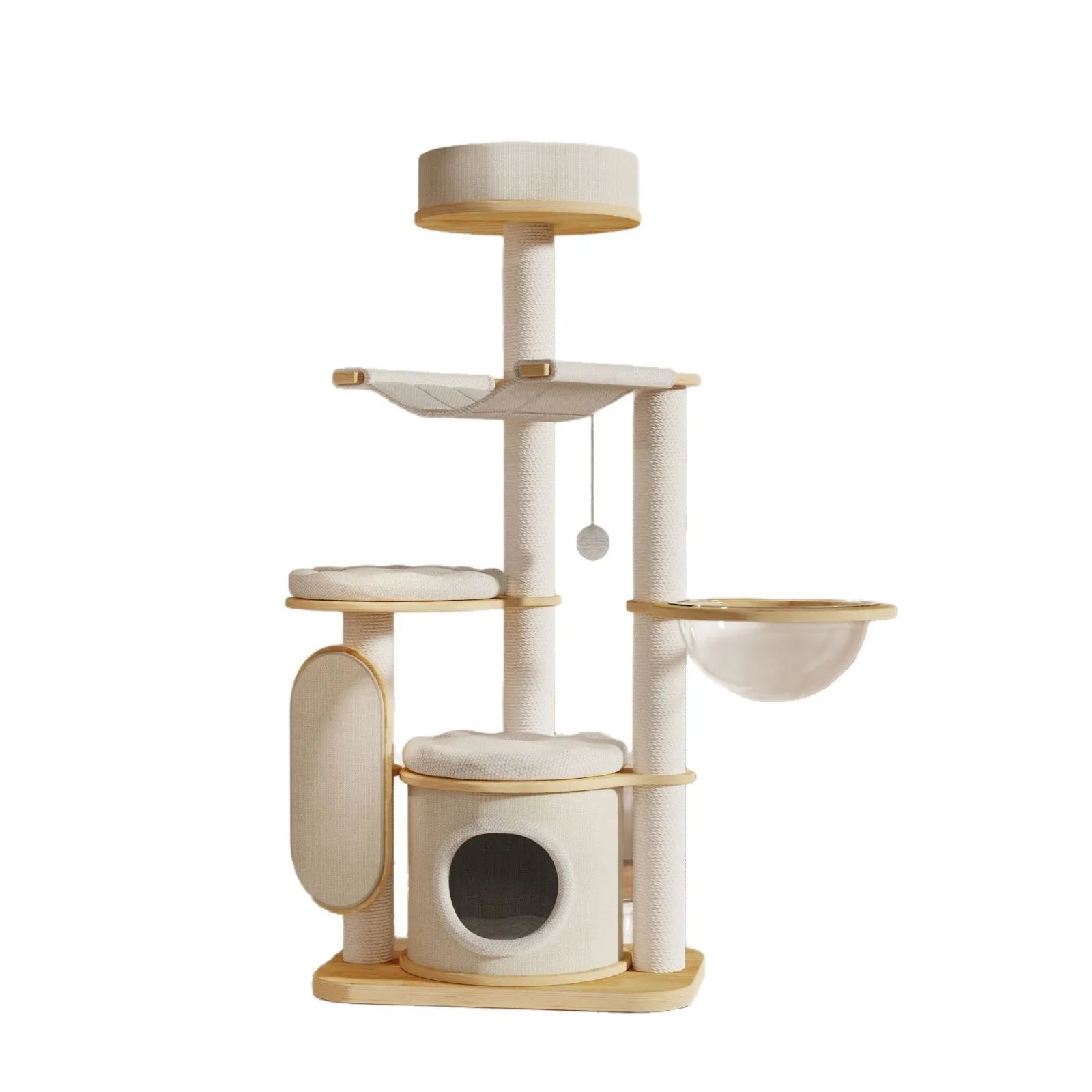 All solid wood cat climbing frame, cat nest, special space capsule for big cats, small apartment does not occupy an area