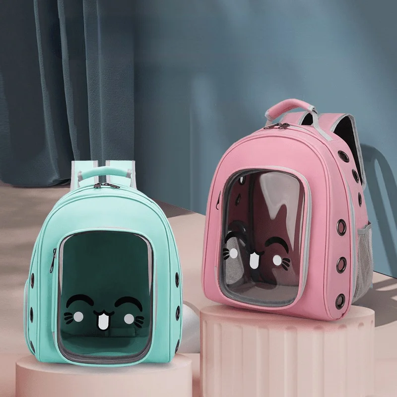 

Pet Cat Carriers Bags Breathable Small Dog Backpack Travel Space Capsule Cage Pet Transport Bags Carrying for Cats