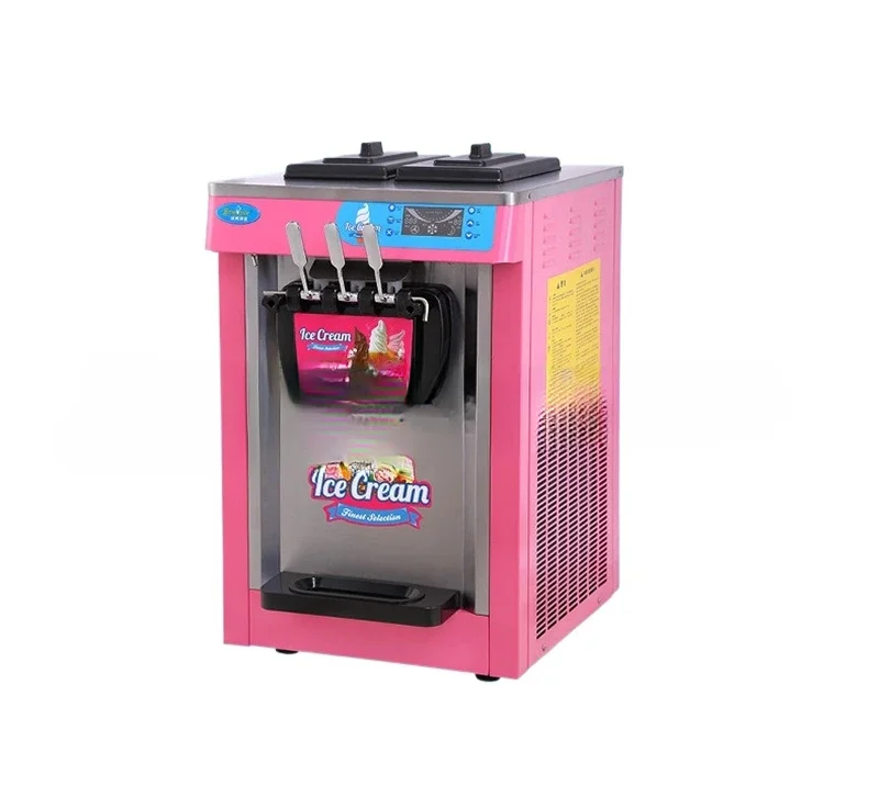 Fruit Ice Cream Making Machine  Wholesale Counter Flavor Soft Ice Cream Maker Machine Commercial