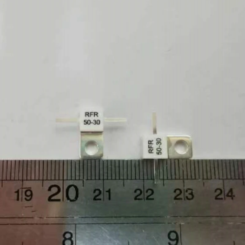 RFR50-30 Microwave Resistance High Power Load 50 Ohms 30 Watt DUAL Lead RF Resistance Flange Ceramic