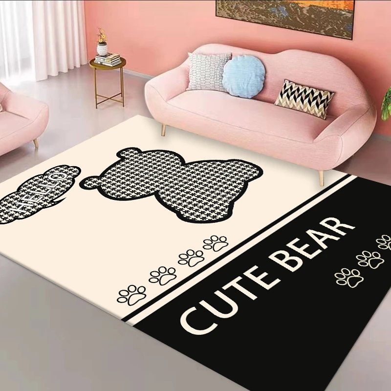 Modern Living Room Decoration Rugs Large Area Cloakroom Dressing Table Carpets Ins Style Bedroom Decor Carpet Home Balcony Rug