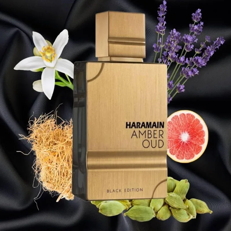 Al Haramain Amber Oud Black Edition Eau de Parfum Spray للجنسين 60 مل عطور عربية أصلية عطر فرمون دائم كولونيا
